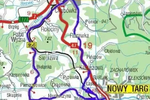 Raba Wyżna & Ponice - 52,8km