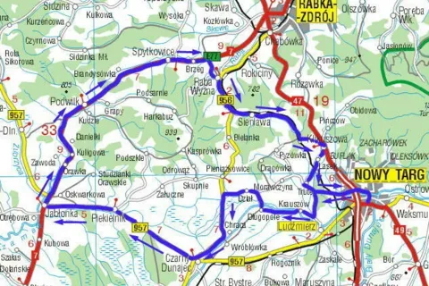 Jabłonka & Raba Wyżna - 80km