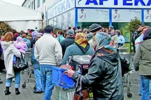 Tysiące nowotarżan szturmowały namiot