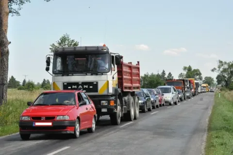 Uwaga kierowcy - utrudnienia na drodze krajowej 957 pomiędzy Jabłonką a Czarnym Dunajcem [zdjęci