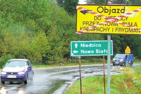 Do Szaflar nadal objazdem