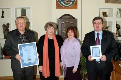 Chór „Gorce” z podziękowaniami u Burmistrza