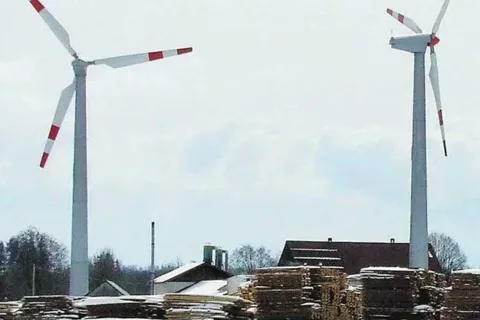 Wiatraki będą napędzać tartak