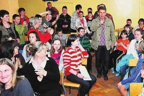 Niepełnosprawni sportowcy spotkali się ze swoim mistrzem