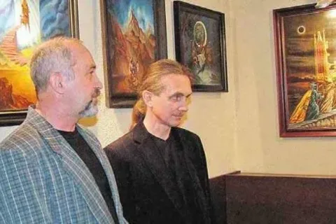Ukraiński surrealista maluje w Pieninach