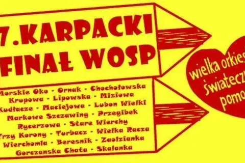 Siódmy Karpacki Finał WOŚP: Uzupełnij ekwipunek turystyczny i wesprzyj akcję