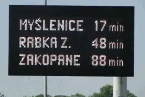 Sprawdź, ile zajmie ci przejazd zakopianką