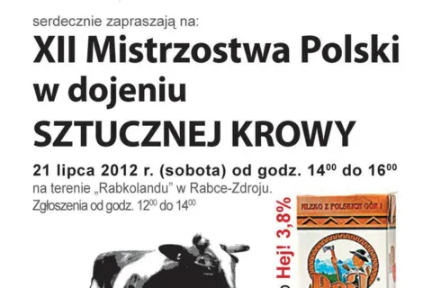 XII MISTRZOSTWA POLSKI W DOJENIU SZTUCZNEJ KROWY