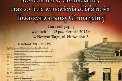 Konferencja naukowa i jubileusz Bursy Gimnazjalnej