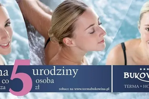 5 urodziny Termy Bukovina – każda co 5 osoba wchodzi za 5 zł