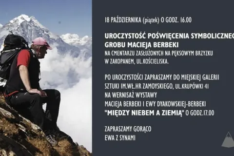 Uroczystość poświęcenia Symbolicznego Grobu Macieja Berbeki