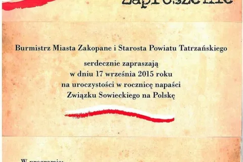 Uroczystości w rocznicę napaści Związku Sowieckiego na Polskę