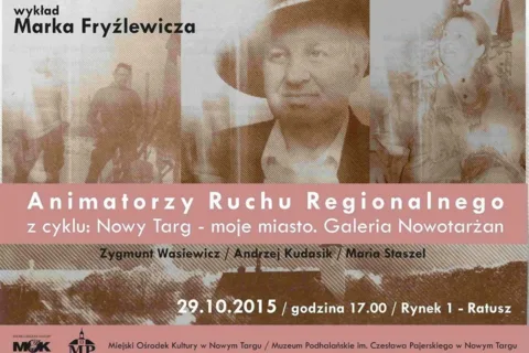 Animatorzy ruchu regionalnego: Z. Wasiewicz, A. Kudasik, M. Staszel