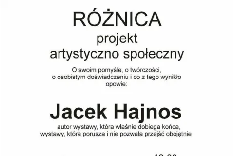 Zapraszamy na spotkanie z Jackiem Hajnosem