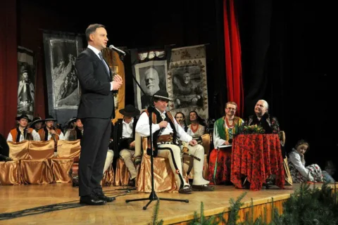 Prezydent Andrzej Duda na Dudaskim Tłustym Czwartku