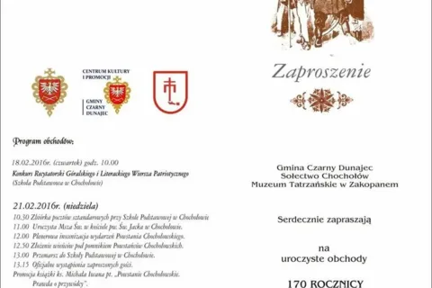 ROCZNICA POWSTANIA CHOCHOŁOWSKIEGO