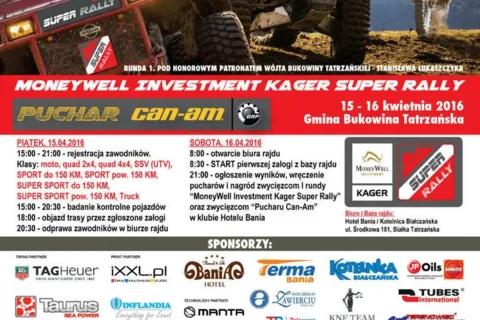 Górski początek sezonu MoneyWell Investment Kager SUPER RALLY 2016