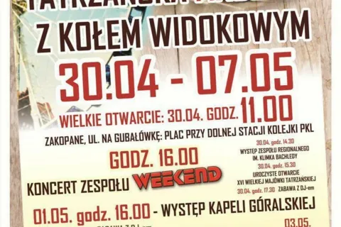 Tatrzańska Majówka z Kołem Widokowym