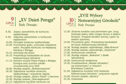 XV "Dzień Pstrąga" i XVII "Wybory Nośwarniyjsyj Górolecki"