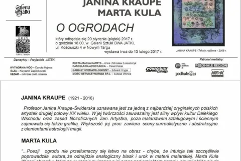 Wernisaż wystawy "O ogrodach"