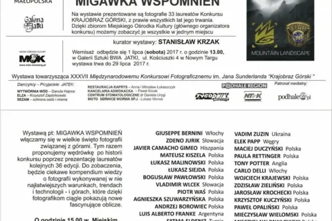 Wernisaż wystawy fotografii pt. "MIGAWKA WSPOMNIEŃ"