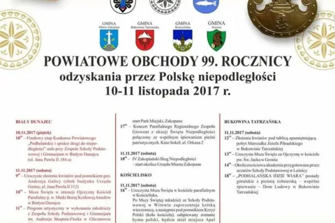 Powiatowe Obchody Święta Niepodległości 2017