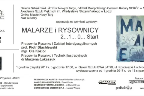 Wernisaż wystawy "Malarze i rysownicy 2... 1... 0... start"