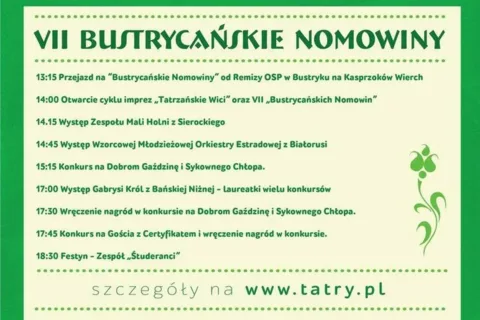XVII Tatrzańskie Wici - "VII Bustrycańskie Nomowiny" - 8 lipca 2018