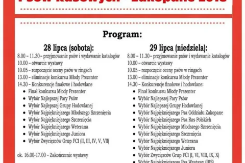 VI Międzynarodowa Wystawa Psów Rasowych - Kościelisko-Kiry