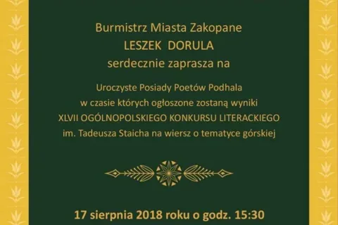 Uroczyste Posiady Poetów Podhala