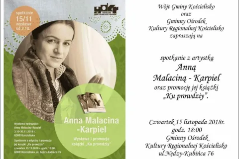 Anna Malacina-Karpiel wystawa i promocja książki