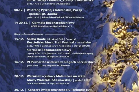 Gmina Kościelisko - kalendarz imprez 12-2018