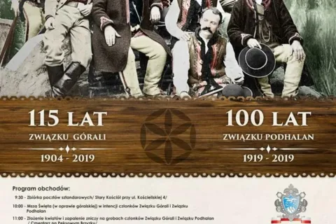 Uroczystości 115 lat Związku Górali oraz 100 lat Związku Podhalan