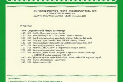 „IX Festyn Bacowski” Leśnica – Groń