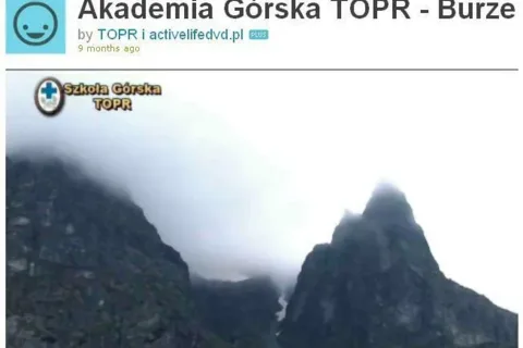 Burza: co zrobić kiedy spotka nas w górach?