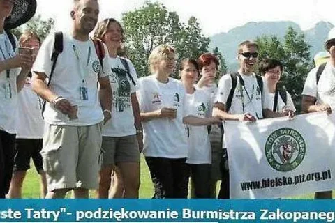 "Czyste Tatry"- podziękowanie Burmistrza Zakopanego