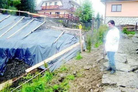 To łupek spowodował obsuwanie się gruntu