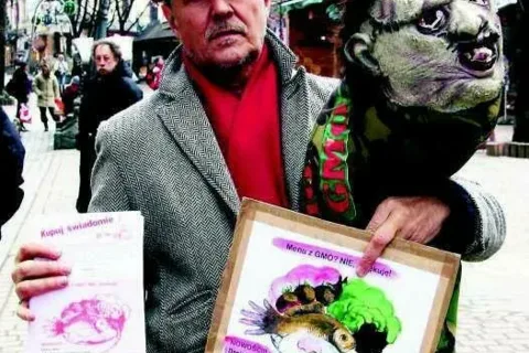 Sir Rose protestował na Krupówkach