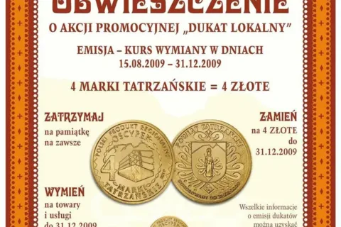 Mennica Polska S.A wybija dla Tatrzańskiej Agencji Monetę Lokalną