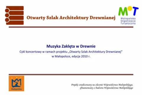 Muzyka Zaklęta w Drewnie – koncerty na Szlaku Architektury Drewnianej