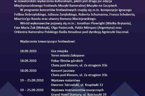 MUZYKA NA SZCZYTACH