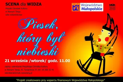 Spektakl Teatru Lalek "Rabcio" pt. "Piesek, który był niebieski"