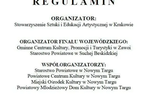 TALENTY MAŁOPOLSKI 2011 - REGULAMIN