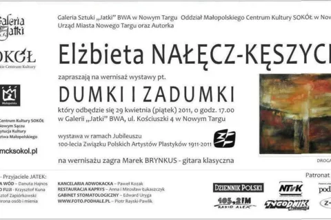 „Dumki i zadumki” w nowotarskiej Galerii Sztuki „Jatki”