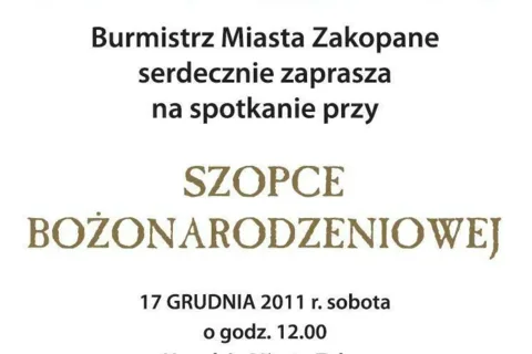Spotkanie przy szopce bożonarodzeniowej