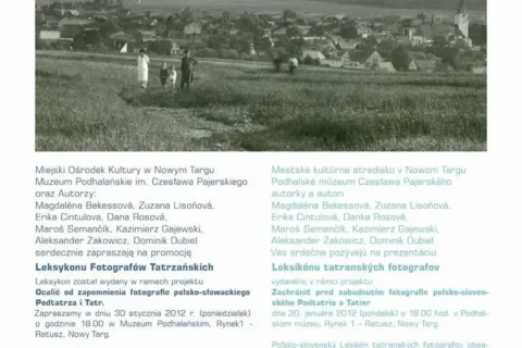 Promocja polsko-słowackiego Leksykonu Fotografów Tatrzańskich