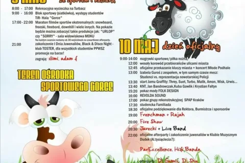 Juwenalia na wypasie, Nowy Targ 9-10 maj 2012