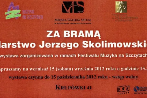 Wernisaż wystawy "Za bramą" malarstwo Jerzego Skolimowskiego