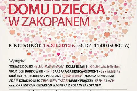 Koncert charytatywny na rzecz zakopiańskiego Domu Dziecka