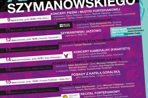 XXXVII Dni Muzyki Karola Szymanowskiego w Zakopanem